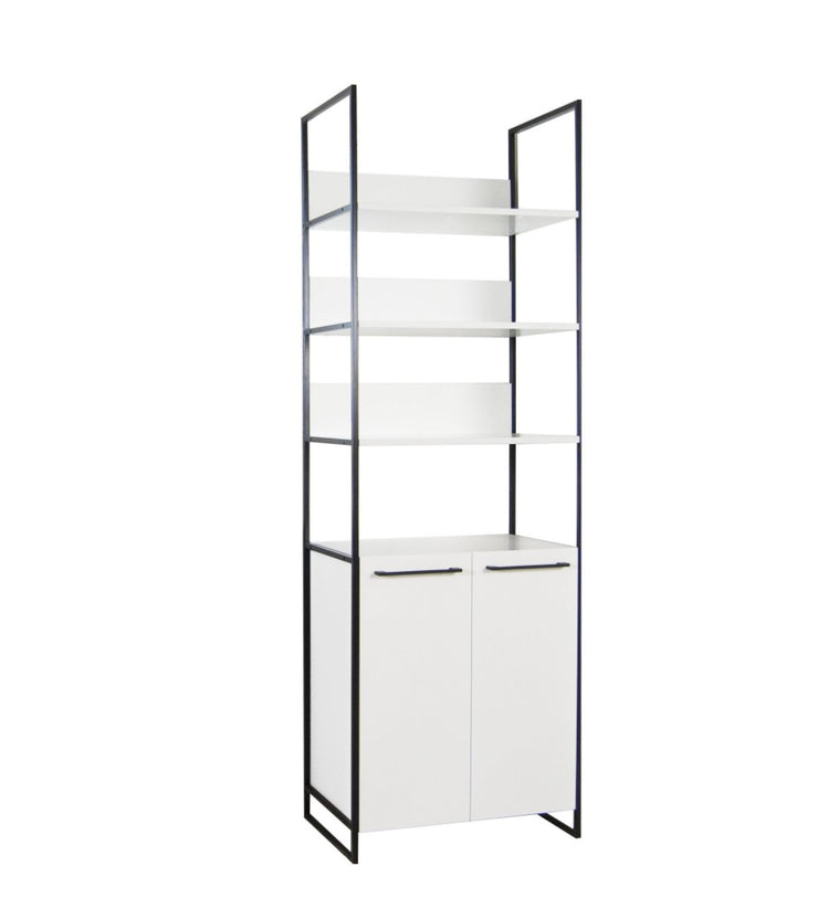 COLOANA MDF CU CADRU METALIC, SERIA 740, ALB - La Cucu