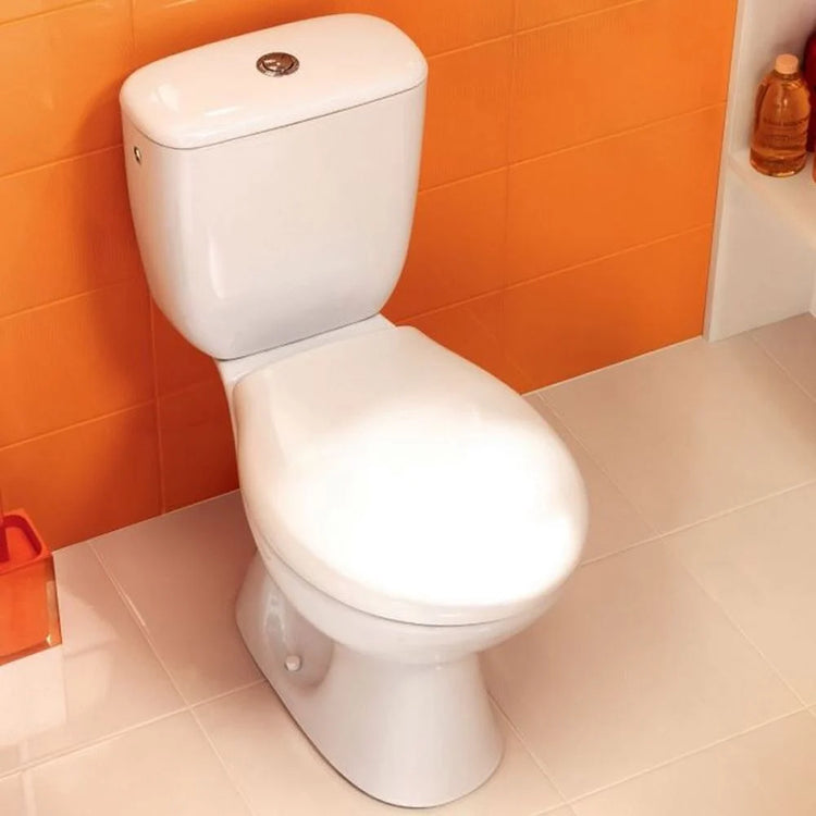Set vas wc cu rezervor si capac, evacuare verticala, Cersanit President - La Cucu