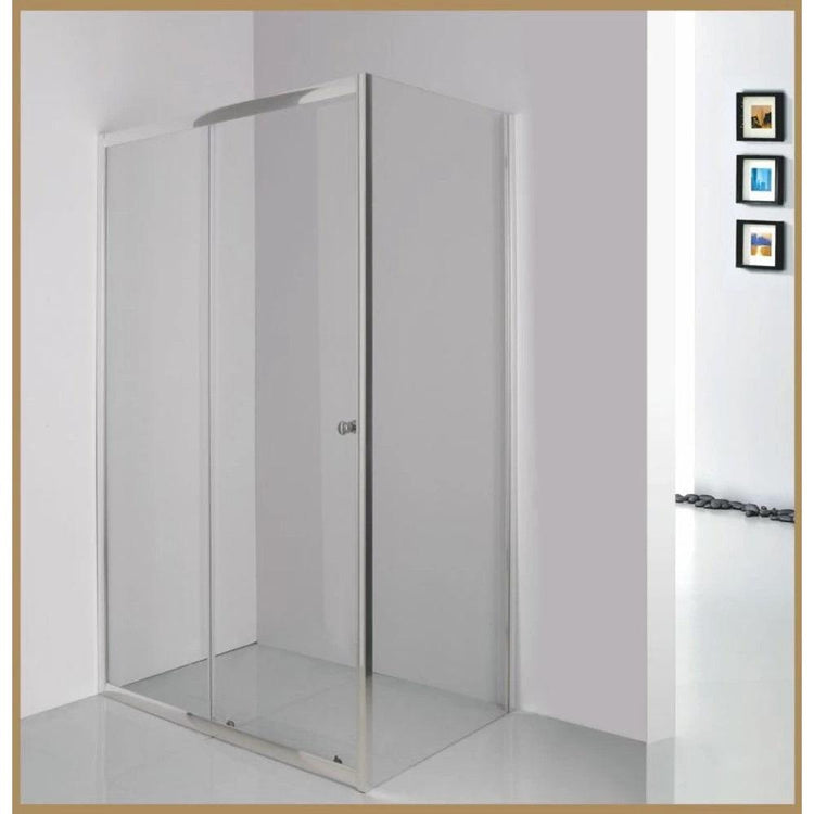 Cabina de dus patrata din sticla securizata si aluminiu, 120x90 cm, RDR06F GLADYS - La Cucu