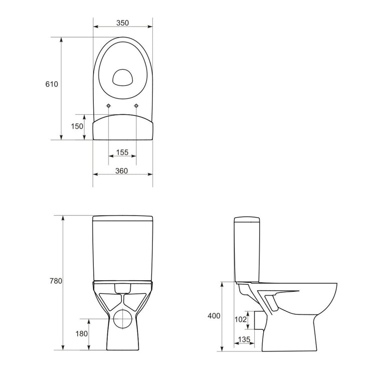 Parva compact wc alb K27-002
