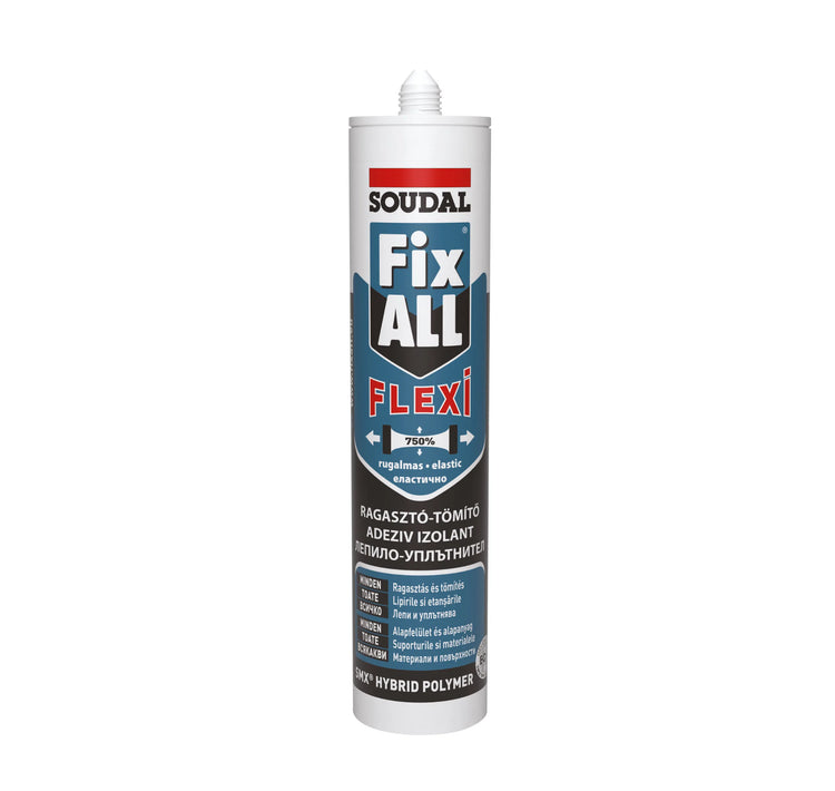 Adeziv pentru suprafete multiple, Soudal Fix All Flexi, alb, 290 ml