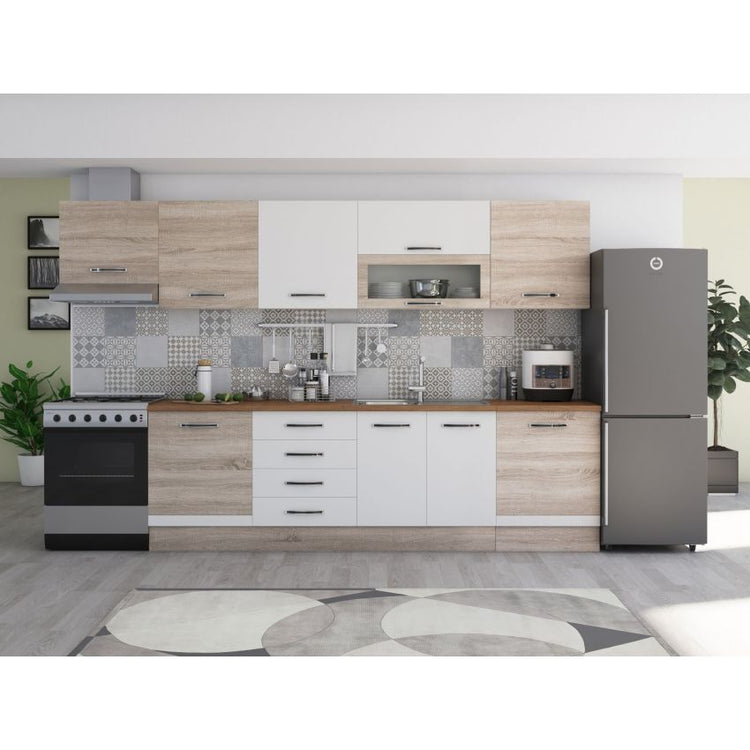 Bucatarie Alfa 320, blat termic, corpuri