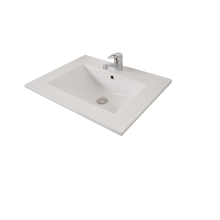 Baza Seria 786, 60 cm, cu Sertare, Alb + Lavoar Sava 60, 2060