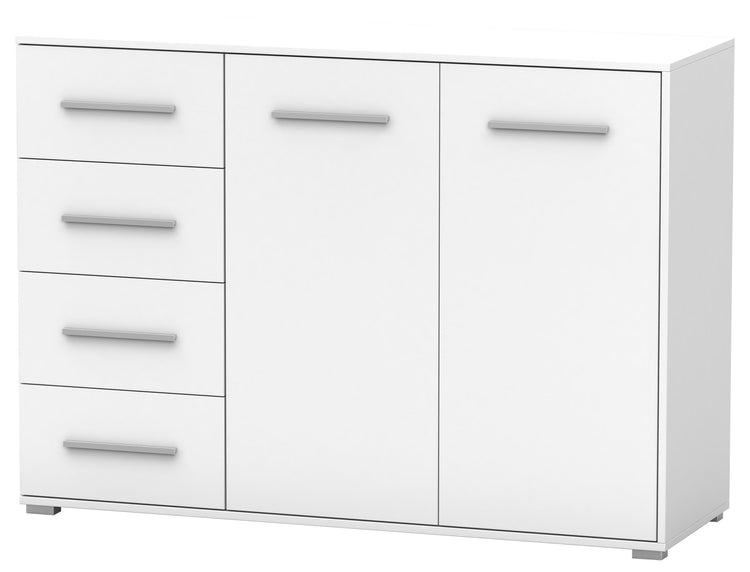 Comodă stela, 135x95x45 cm, alb