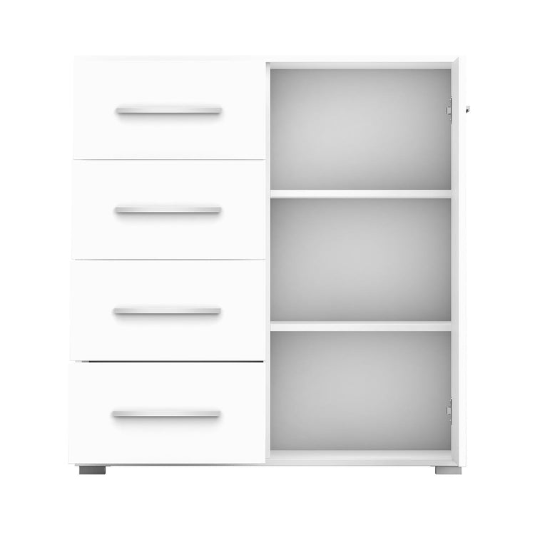 Comoda mini stela 1d4s, pal, 90x95x45 cm