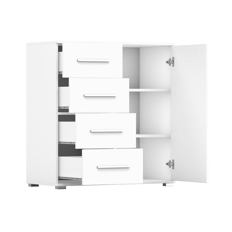 Comoda mini stela 1d4s, pal, 90x95x45 cm