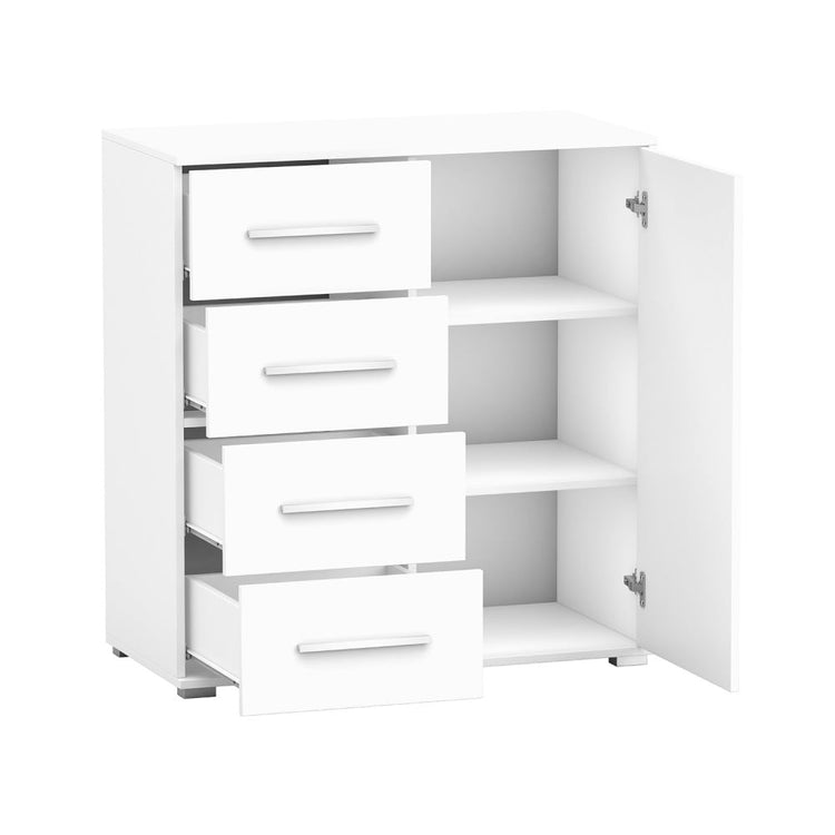 Comoda mini stela 1d4s, pal, 90x95x45 cm