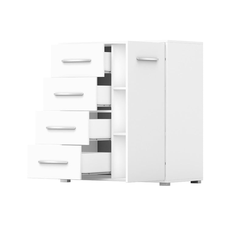 Comoda mini stela 1d4s, pal, 90x95x45 cm