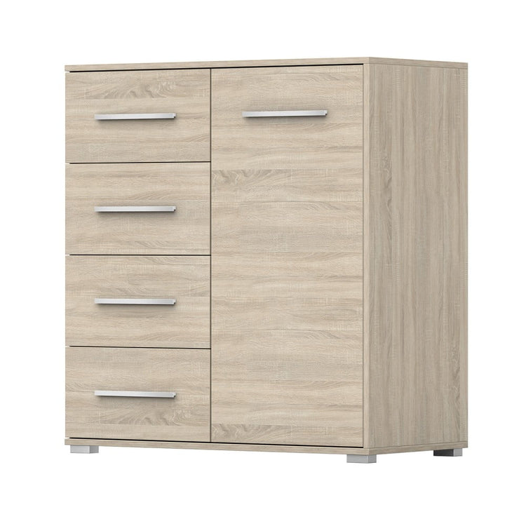 Comoda mini stela 1d4s, pal, 90x95x45 cm