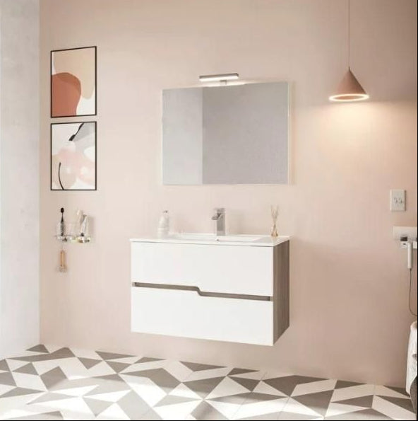 SET MOBILIER BAIE SAVINI DUE RIO80 + LAVOAR 80CM