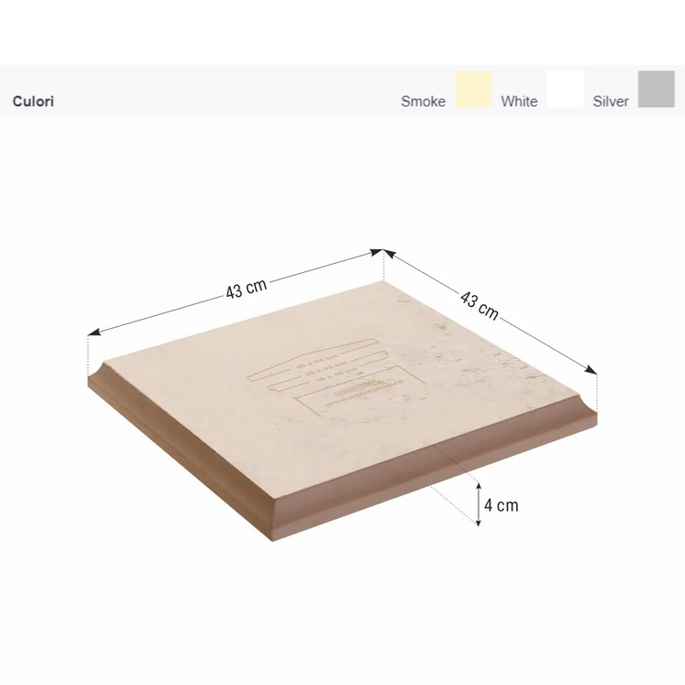 Capitel stalp gard Roma 43x43x4 cm