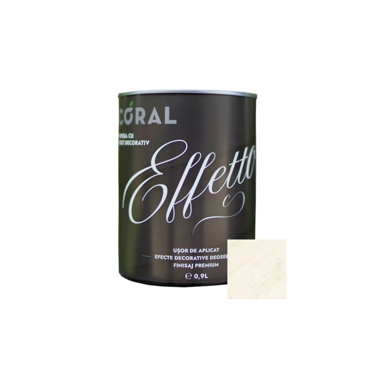 Vopsea decorativa, interior, Coral Effetto, Cosenza / crem, 0.9 L