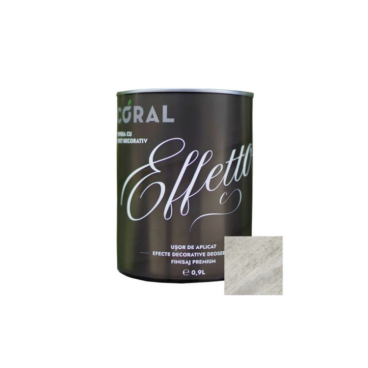 Vopsea decorativa, interior, Coral Effetto, Ostia / bej, 0.9 L