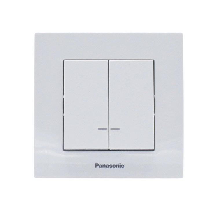 Comutator cu led Karre Plus Panasonic, ST, alb