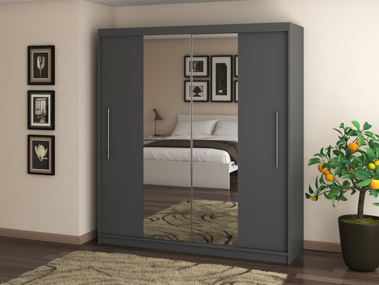 Dressing Radu cu oglinda, 180x200x61 cm