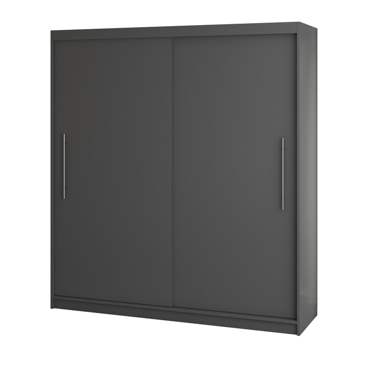 Dressing Radu fara oglinda, 180x200x61 cm, gri antracit