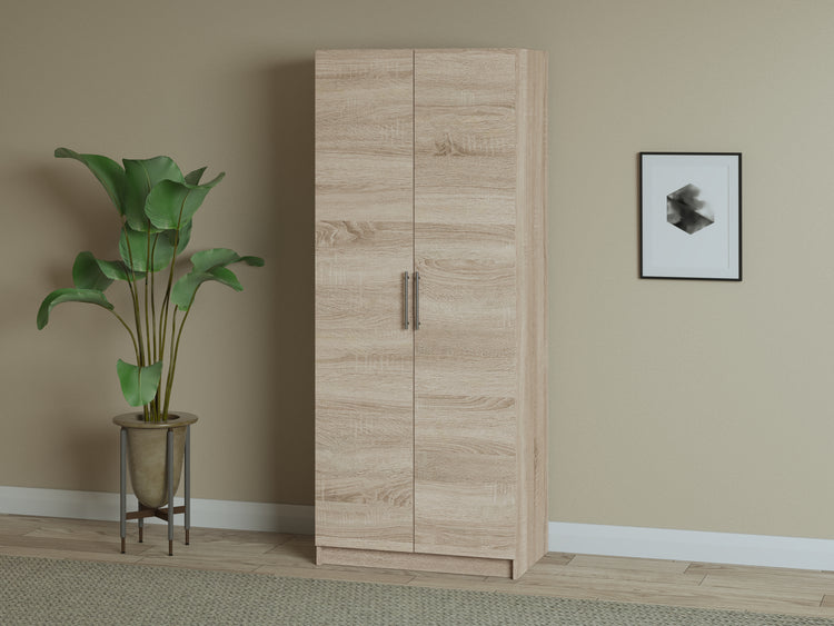 Dulap ECO, 2 usi si bara de haine, 80 cm