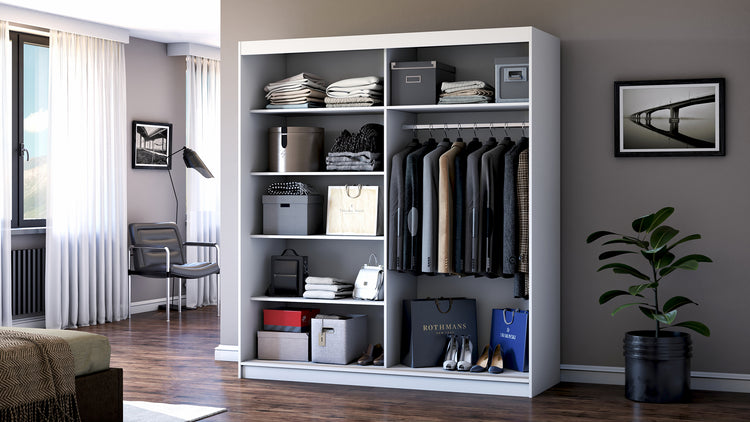 Dressing Radu cu oglinda, 180x200x61 cm