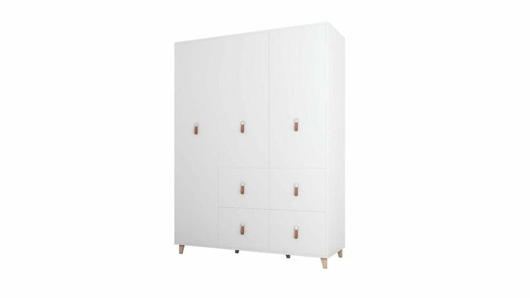 Dressing Andrei 3D, 150x201x55 cm, Alb