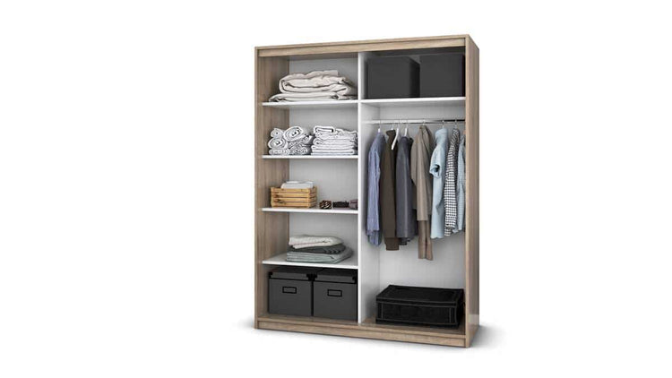 Dressing Vista, 07, sonoma, 150x200x61 cm, usi culisante