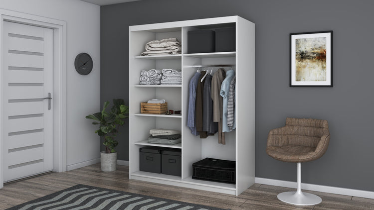 Dressing Gabriel fara oglinda, 150x200x61 cm, alb