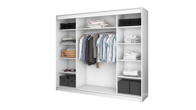 Dressing Iulia, alb/negru, 250 cm