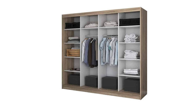 Dressing Iulian sonoma cu oglinda-233 cm