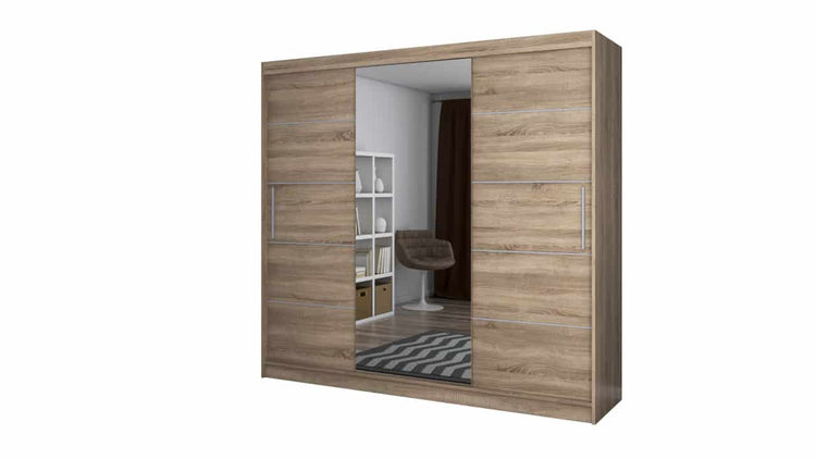 Dressing Iulian sonoma cu oglinda-233 cm