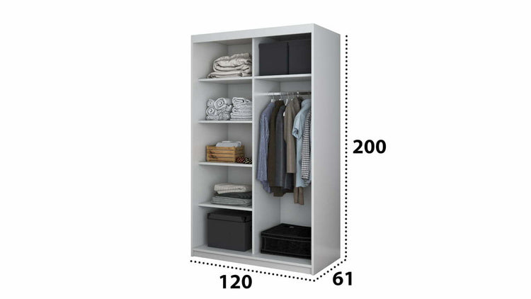 Dressing Nicu alb fara oglinda-120 cm