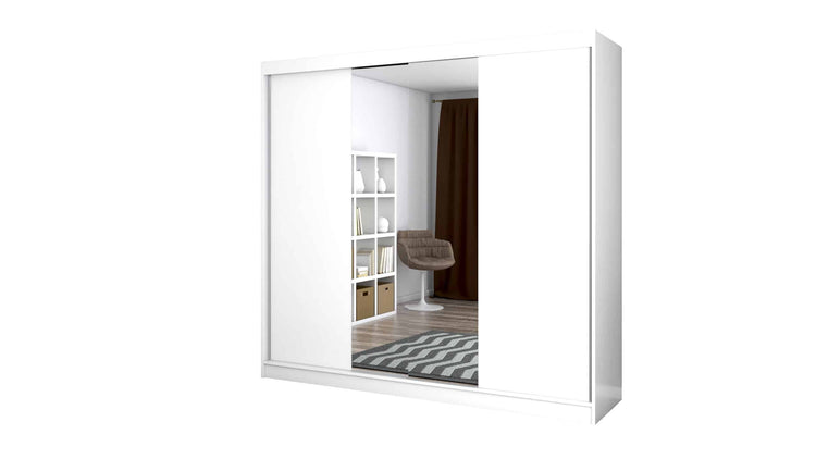 Dressing Ovidiu 38, alb, 233x218x61 cm, 2 usi culisante