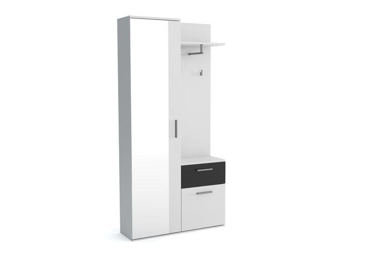 Garderoba Hol Iustin 01 alb/negru