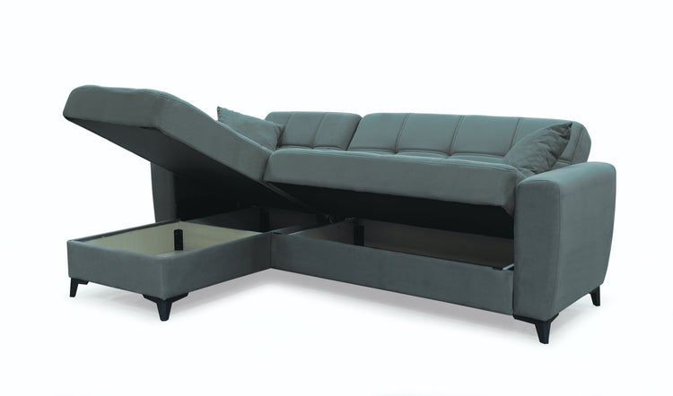 Coltar extensibil New Dynamic, cu spatiu depozitare, gri