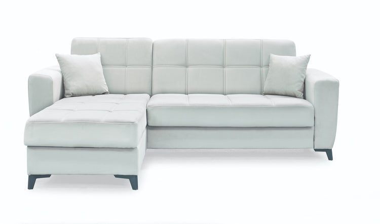 Coltar extensibil New Dynamic, cu spatiu depozitare, crem