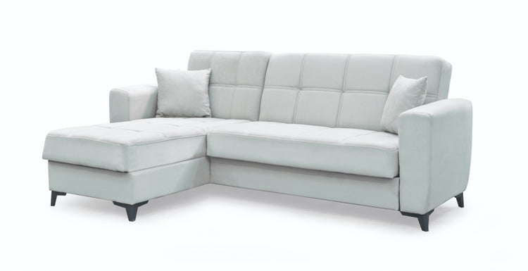 Coltar extensibil New Dynamic, cu spatiu depozitare, crem