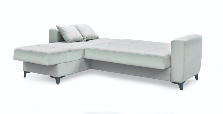 Coltar extensibil New Dynamic, cu spatiu depozitare, crem