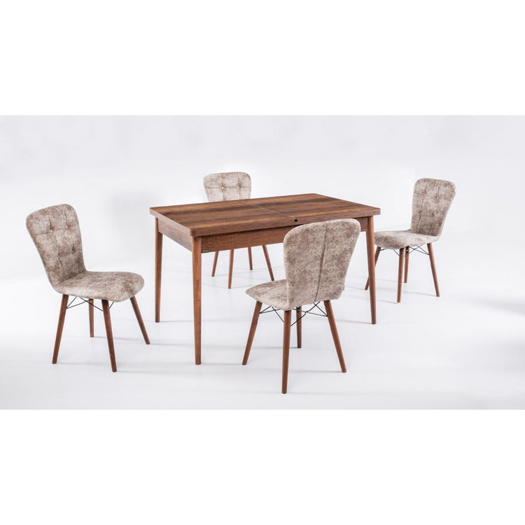 Set Masă Extensibilă cu 4 Scaune Bello - La Cucu
