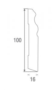 Plinta MDF London 100 – Plinta alba