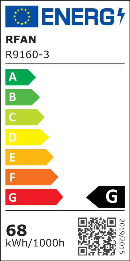 Lustra LED cu telecomanda AXIS 68W, 3 Elemente, lumina Rece/Calda/Neutra, Dimabila, Negru
