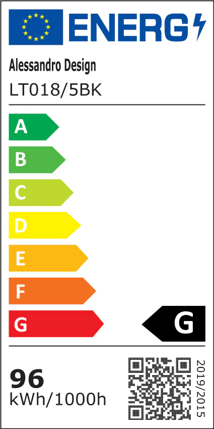 Lustra LED cu telecomanda DALIA 96W, 5 Petale, lumina Rece/Calda/Neutra, Dimabila, Negru