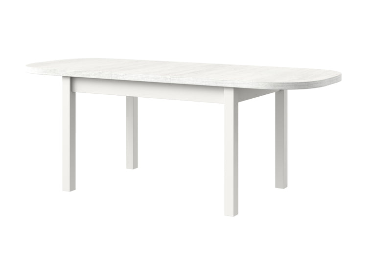 Masa extensibila 160x200 cm mb-12 venus1, alb, lemn masiv de fag si pal