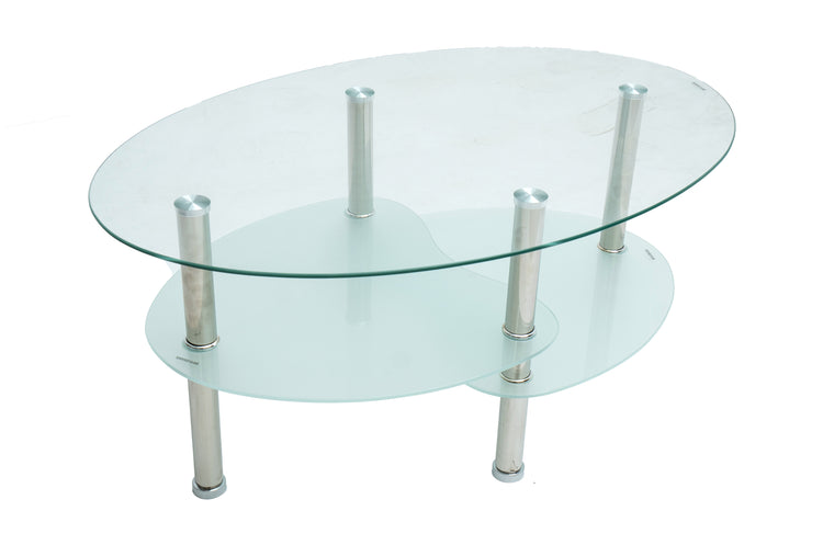 Masa cafea HT-176, 92x60 cm, sticla securizata