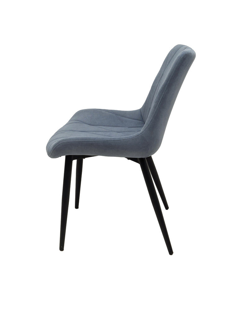 Scaun ML-1, tapitat stofa, albastru