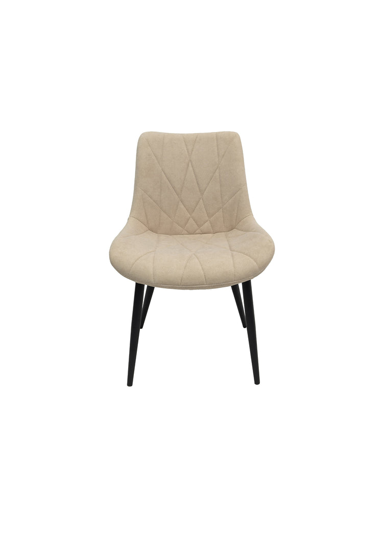 Scaun ML-1, tapitat stofa, crem