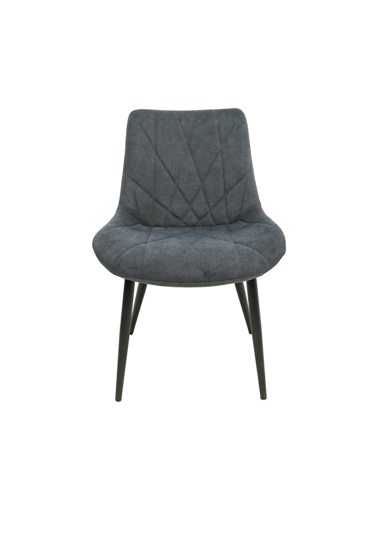 Scaun ML-1, tapitat stofa, gri