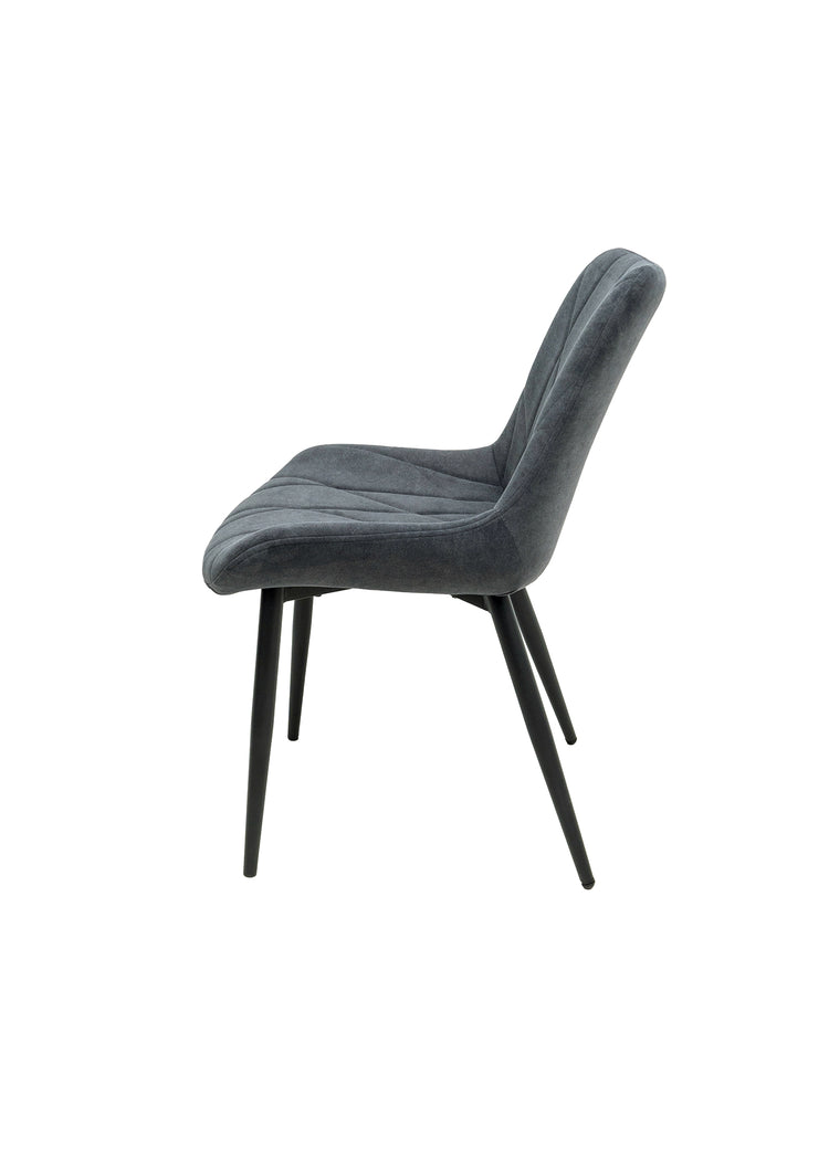 Scaun ML-1, tapitat stofa, gri