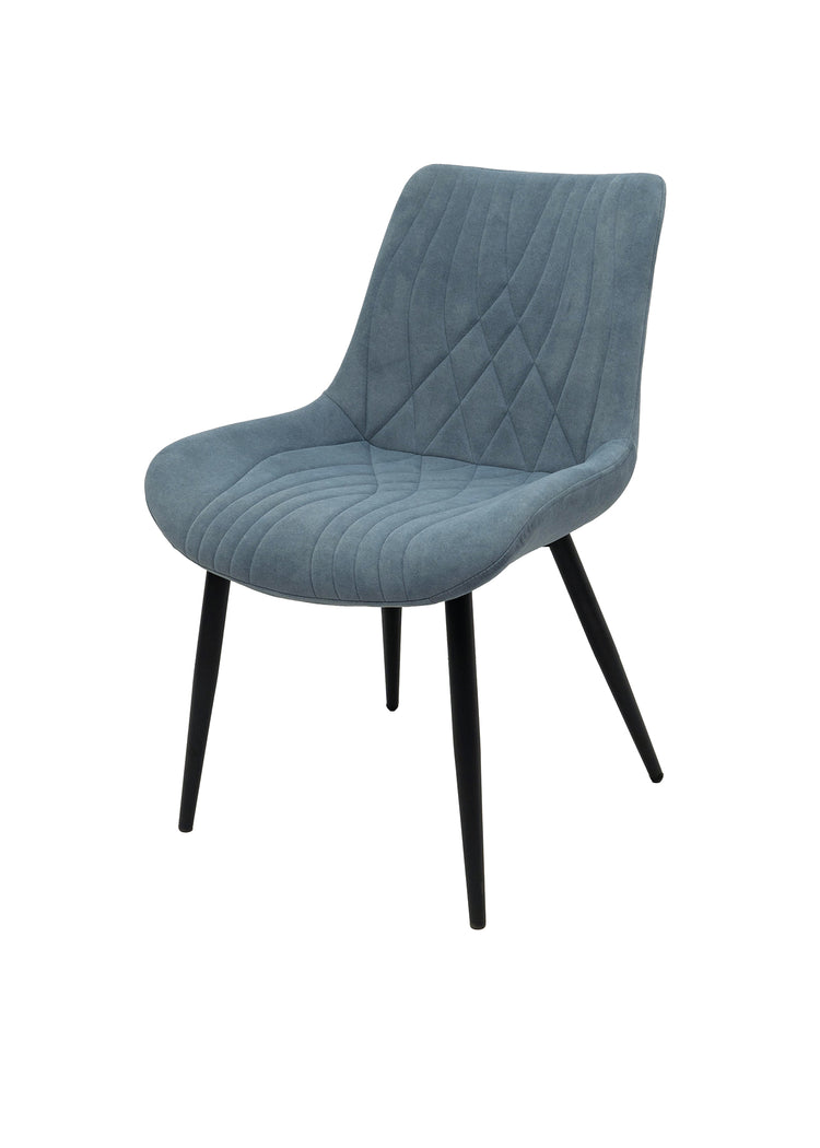 Scaun ML-2, tapitat stofa, albastru