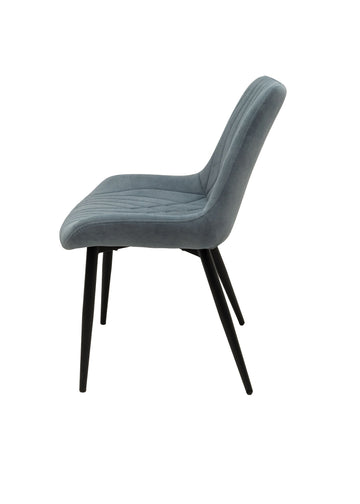 Scaun ML-2, tapitat stofa, albastru