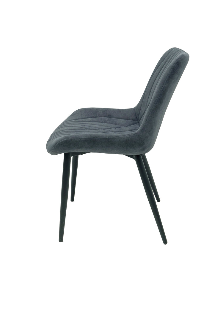 Scaun ML-2, tapitat stofa, gri