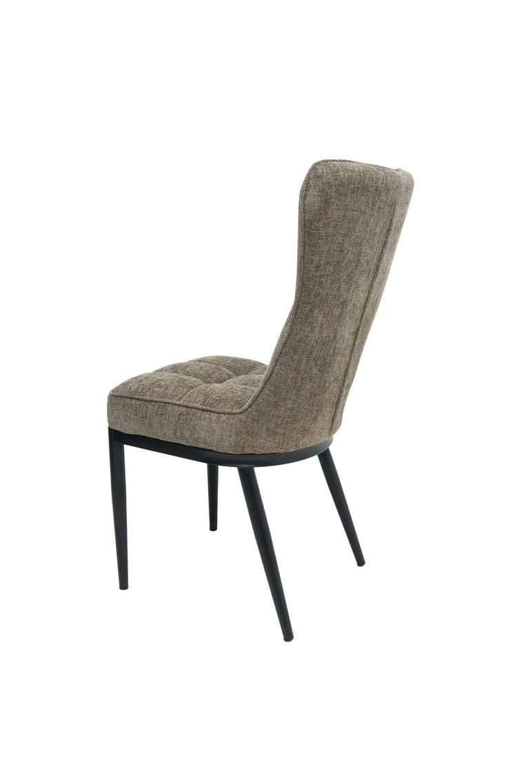 Scaun ML-3, tapitat stofa, maro
