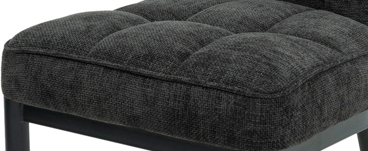 Scaun ML-3, tapitat stofa, negru